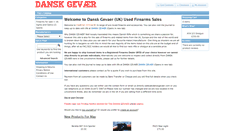 Desktop Screenshot of danskgevaer.com